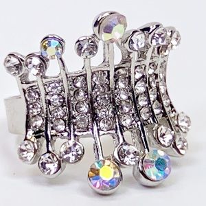 Faux Silver Royal Ring